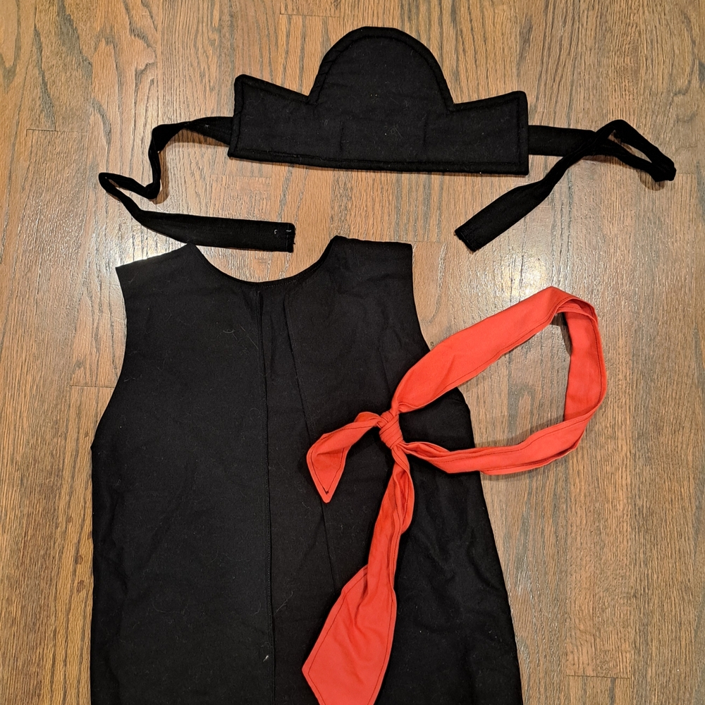Kids Black and Red Pirate Costume